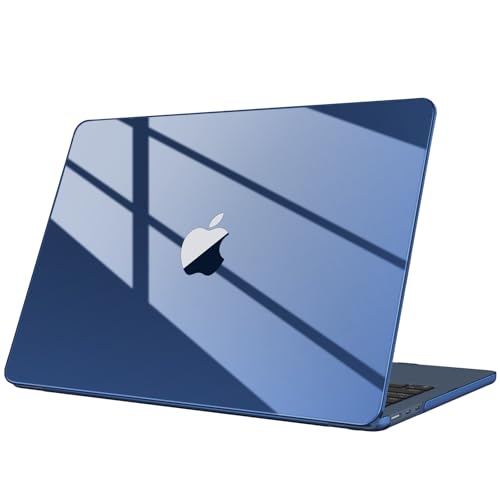 Fintie Case for MacBook Air 13.6 Inch A3449 A3240 A3113 A2681 (2022-2026 Release), [Ultra-Transparent] Slim Snap On Hard Shell Cover for MacBook Air 13 Inch with M2 M3 M4 M5 Chip, Crystal Midnight - color: Crystal Midnight