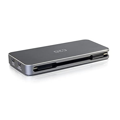 C2G USB-C 7-in-1 Dual Display MST Docking Station with HDMI, DisplayPort, VGA and Power Delivery up to 100W - 4K 30Hz