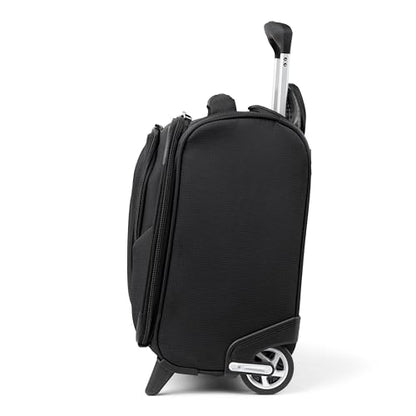 Travelpro Maxlite 5 Softside Rolling Underseat Tote, Black, 14-Inch | Lightweight Carry-On 2-Wheel Upright Luggage, Personal Item Size, Designed for Both Men & Women