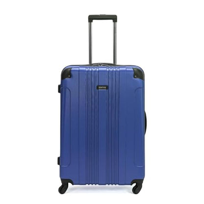 Kenneth Cole REACTION Out of Bounds Lightweight Hardshell 4-Wheel Spinner Luggage, Cobalt Blue, 28-Inch Checked - color: Cobalt Blue, size: 28-Inch Checked