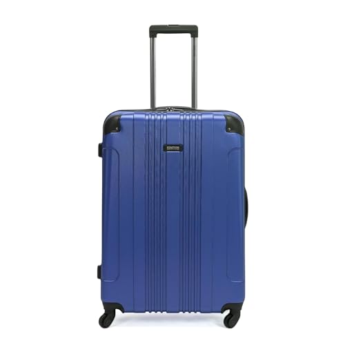 Kenneth Cole REACTION Out of Bounds Lightweight Hardshell 4-Wheel Spinner Luggage, Cobalt Blue, 28-Inch Checked - color: Cobalt Blue, size: 28-Inch Checked