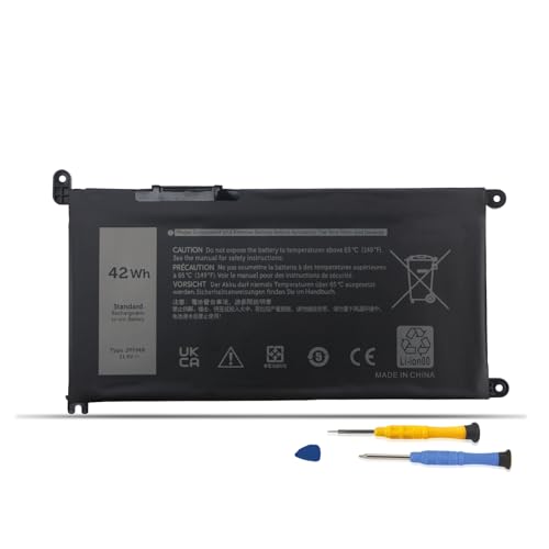 ZTHY JPFMR Laptop Battery Replacement for Dell Chromebook 3100 3400 2-in-1 | Chromebook 5488 5493 5593 P90F Series Notebook 0JPFMR 7MT0R 7MTOR 16DPH 7T0D3 07T0D3 DN33X RDNP5 Battery 11.4V 42Wh 3-Cell - size: 7.56*4.13*0.24 inch JPFMR