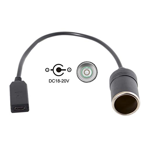 chenyang CY USB-C Type-C to DC 20V Power Adapter USB-C to Cigarette Lighter Car Receptacle 65W Charger Cable - style: For Car 20V