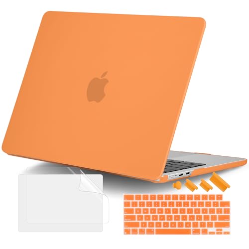 DONGKE Compatible with MacBook Air 13 inch Case M5 M4 M3 M2 2026 2025 2024-2022 A3449 A3240 A3113 A2681, Plastic Hard Shell & Keyboard Cover for MacBook Air 13.6 inch, Matte Cosmic Orange - color: Matte Cosmic Orange