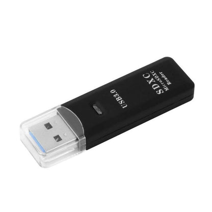 USB 3.0 2 in 1 HighSpeed Memory Card Reader Adapter for Micro SD SDXC TF T-Flash,for PC, Micro SD Card to USB Adapter for Camera Memory Card Reader, Wansurs Card Reader for Laptop