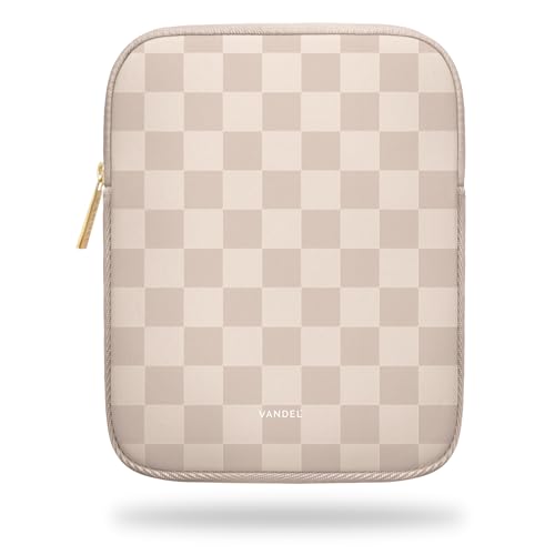 Vandel Slim & Protective Tablet Sleeve for 9-11 inch iPads A16, 11" iPad Pro, 10.9" iPad,10.2" iPad, 10.9" iPad Air, 11 Inch Samsung Galaxy Tab A9+, Bag Fits Magic Keyboard - color: a. Neutral Checker, size: 9-11 Inch Tablet