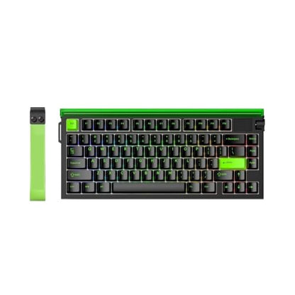 R85HE Magnetic Axis Gaming Wire Keyboard 8KHz Rate 0.005mm RT Precision Adjustable 5 Layer Soundproof Filling RGB(R85 HE-Green) - color: R85 HE-Green