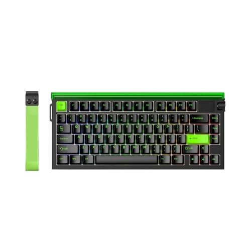 R85HE Magnetic Axis Gaming Wire Keyboard 8KHz Rate 0.005mm RT Precision Adjustable 5 Layer Soundproof Filling RGB(R85 HE-Green) - color: R85 HE-Green