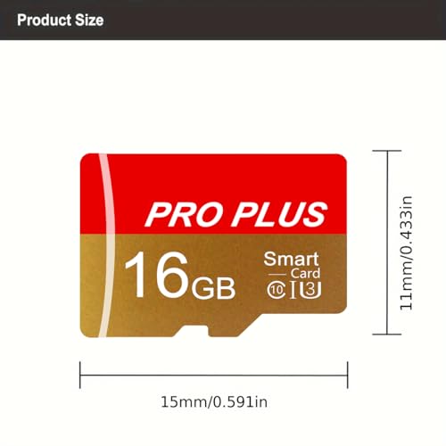 2 Pack Memory Card 16GB with Adapter, High Speed TF Card, UHS-I C10 A1 Memory TF Card for Tablet/Mobile Phone/Camera/Car Audio/Game Console (TF162 Red Gold 16GB) - color: TF162 Red Gold 16GB