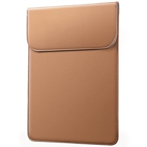JETech Slim Laptop Sleeve for 13-Inch Devices, Brown | For MacBook Neo (A18 Pro), MacBook Air 13" (M5-M2) 2026-2022, MacBook Pro 13" (M1/M2) 2022-2016, PU Leather Material - color: Brown, size: 13-Inch