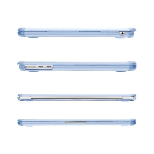 MOSISO Compatible with MacBook Air 13 inch Case M5 2026 M4 M3 M2 2025-2022 | A3449 A3240 A3113 A2681, 3 in 1 Kit Crack-Resistant Heavy Duty Protective Hard Shell Case Cover with TPU Bumper, Baby Blue - color: Baby Blue