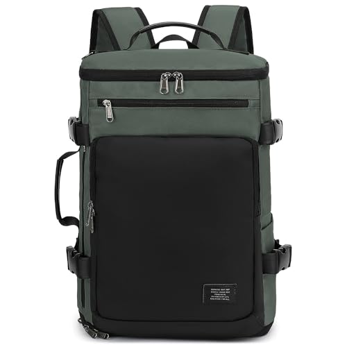 Kalesi Gym Duffle Bag Backpack 4-Way Waterproof with Shoes Compartment for travel Sport Hiking laptop - color: Business-grey