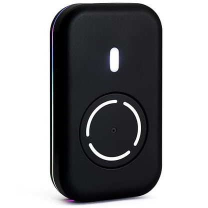 Mouse Mover Quiet Operation Ultra Slim, USB-C Powered Plug & Play, No Detection Risk, Mouse Mover to Prevent Screen Lock, Customizable Timer & RGB LED Light, for WFH/Office/Travel - color: Black 01