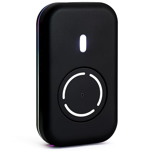 Mouse Mover Quiet Operation Ultra Slim, USB-C Powered Plug & Play, No Detection Risk, Mouse Mover to Prevent Screen Lock, Customizable Timer & RGB LED Light, for WFH/Office/Travel - color: Black 01
