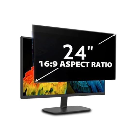24 Inch Computer Privacy Screen Removable Laptop Shield 16:9 Double Sided Widescreen Computer Privacy Screen Filter for Hp/Dell/Acer/Lenovo(21.5inch/47.5x26.7 cm) - size: 21.5inch/47.5x26.7 cm
