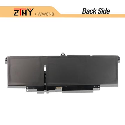 57Wh 66DWX WW8N8 Battery for Dell Latitude 7340 7350 7440 7450 7640 7650 | P126F P126F001 P175G P175G001 P176G001 P178G P179G 86D0Y 0HYH8 0CTJJ6 047T0 FH97R 76KVG 599M7 Laptop Battery 11.4V 3-Cell - size: 10.43*3.19*0.24inch WW8N8