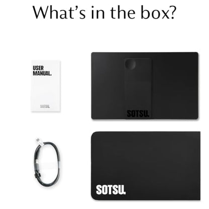 SOTSU FlipAction Go 14" Premium Portable Monitor | IPS | Crafted Aluminum | FHD 1080p | 400 Nits | 100% sRGB | Pivoting Screen | Tempered Glass | USB-C/Mini HDMI | 5W | Robust yet Lightweight - color: Stealth Black