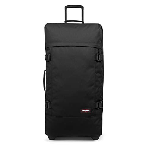 Eastpak Tranverz L – 121L Large Wheeled Luggage with Dual Compartments, TSA Lock, Compression Straps & Smooth-Wheeling System, Black - color: Black, size: 121 Liter Checked Bag