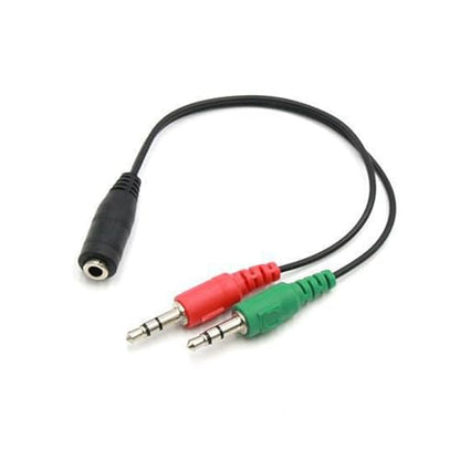 3.5mm Sound Adapter Y Splitter 3.5mm Cable Headsets 2 Female to 1 Male for Laptop Phone Earphone Headphone Microphone Headphone Splitter