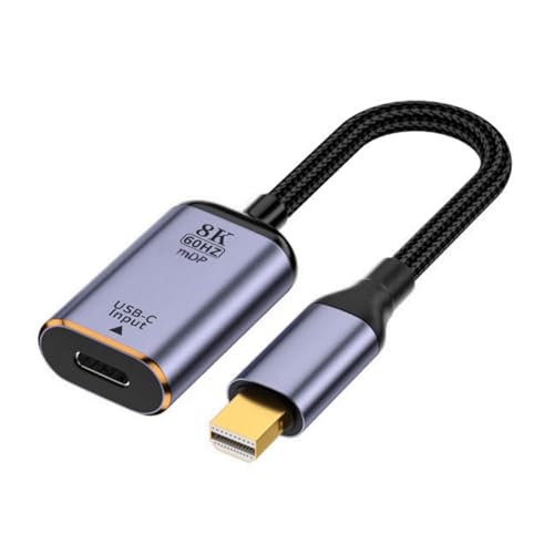 xiwai USB-C Type C Female Source to Mini Displayport DP 1.4 Sink HDTV Cable 8K@60hz 4K@120hz for Tablet Laptop - style: Mini Displayport