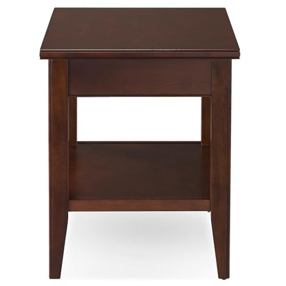 Leick Home Laurent End Table, 24", Chocolate Cherry - color: Chocolate Cherry