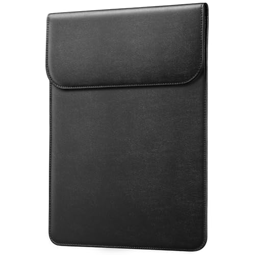 JETech Slim Laptop Sleeve for 13-Inch Devices, Black | For MacBook Neo (A18 Pro), MacBook Air 13" (M5-M2) 2026-2022, MacBook Pro 13" (M1/M2) 2022-2016, PU Leather Material - color: Black, size: 13-Inch