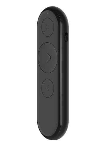 Lenovo Portable Rechargeable Presentation Remote – Bluetooth® 5.3 Wireless Clicker with Digital Pointer, USB‑C Charging, Ultra‑Lightweight, for Windows 10 or Later & macOS 12 or Later, Black