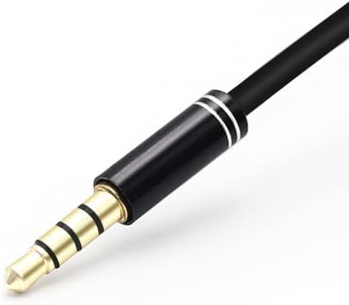 Audio Splitter Cable Y Adapter Micro Headset 3.5mm Male to 2 Female for Headphone Desktop and Laptop (Black)