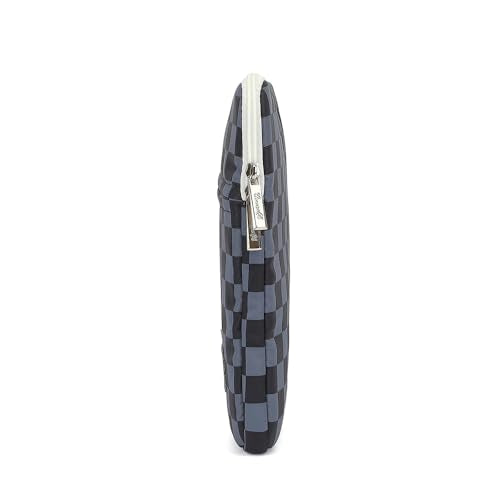 Canvaslife Black Checker Pattern 13 inch Canvas Laptop Sleeve with Pocket 13 inch 13.3 inch Laptop 13 case13 Sleever - color: Black Checker, size: 13 inch/13.3 inch