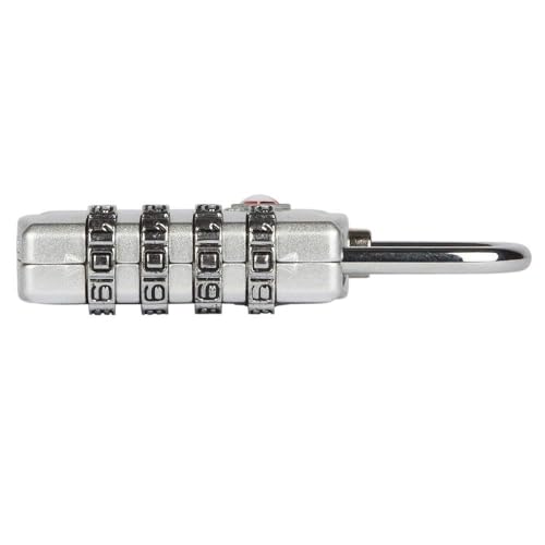 3 Pack TSA Luggage Locks with 4 Digit Combination – Heavy Duty Set Your Own Padlocks for Travel, Baggage, Suitcases & Backpacks - Silver - color: Silver, size: 3 Pack