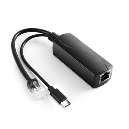 2.5G Type C PoE Splitter 5V/3A, 48V PoE to USB-C 5V/3A 15W Output, 2.5Gbps Ethernet Comply IEEE802.3af/at, Plug and Play for Smart Home - style: TYPEC0503G-X TYPE-C 5V/3A