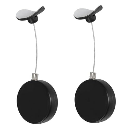 POPETPOP 2pcs Retractable Security Cable Lock Remote Control Automatic Telescopic Wire Lock for Laptops and Valuables Theft Steel Cable