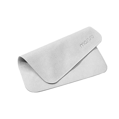 MOSISO Polishing Cloth, 2PCS Electronic Screen Cleaning Cloths, Grey | Soft Microfiber Cloths ,Compatible with MacBook/iPhone, Compatible with iPad/Tablets/Laptop Notebook Computer, Camera