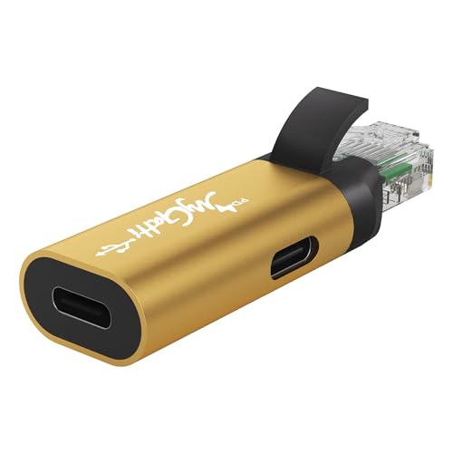 USB C to Ethernet Adapter with 100W Power Delivery, RJ45 Male to USB C Female Network LAN Adapter, Built-in Smart Chip, 1Gbps, Charging and Surfing 2 in 1, Supports PC, Laptop, Tablet, Smartphone - style: RJ45 to USB-C Adapter with PD Port