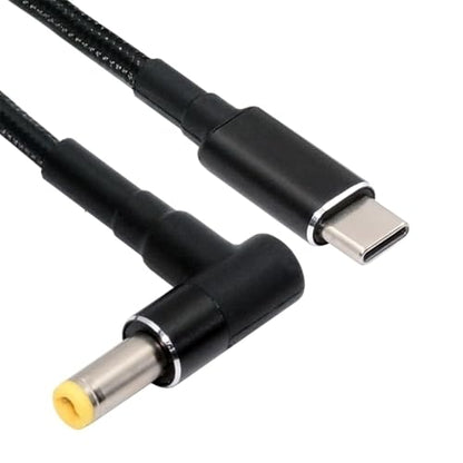 USB-C 100W 20V Input to DC 5.5 * 2.5mm PD Power 65W Output Charge Cable Support QC PD Type-C for Laptop (1.8m) - style: 5.5x2.5mm