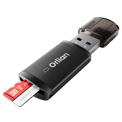 Orlian USB 3.0 Micro SD Card Reader, 5Gbps Speed SD Card Adapter, Menory Card Reader Compatible with Windows, MAC MacBook Pro/Air, Android and More, Black - size: 1 Pack