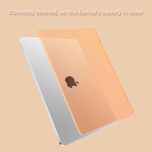 MOSISO Compatible with MacBook Air 15 inch Case M5 M4 M3 M2, Cosmic Orange | Ultra Thin Hard Case,Precision Color & Anti-Fingerprint -Compatible with MacBook Air 15.3 inch A3241 A3114 A2941 2026-2023 - color: Cosmic Orange