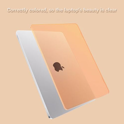 MOSISO Compatible with MacBook Air 15 inch Case M5 M4 M3 M2, Cosmic Orange | Ultra Thin Hard Case,Precision Color & Anti-Fingerprint -Compatible with MacBook Air 15.3 inch A3241 A3114 A2941 2026-2023 - color: Cosmic Orange