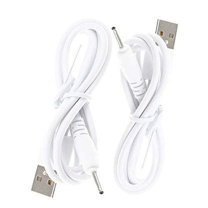 TenCloud DC 2.0mm Jack Charger Port 100CM USB Charge Replacement Power Cable Compatible with Beats Solo HD505 Headphones NOT for Dr. Dre Powerbeats3 (White+White) - color: White+White