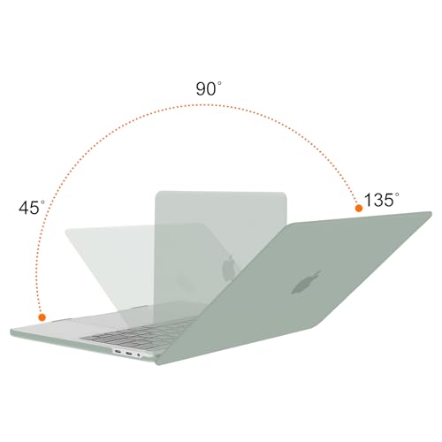 MOSISO Compatible with MacBook Pro 13 inch Case M2 M1 2026 2025 2024-2016 | A2338 A2251 A2289 A2159 A1989 A1708 A1706, Plastic Hard Shell&Keyboard Cover&Screen Film&Storage Bag, Antique Green - color: Antique Green