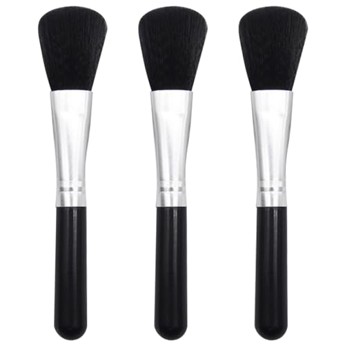 3Pcs Laptop Keyboard Cleaning Brush Portable Notebook Keyboard Brush, Camera Photo Cleaning Brush for Mobile Phones Car Computer (Black)