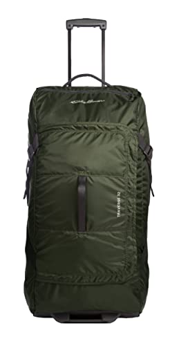 Eddie Bauer Traverse Luggage | Roller Wheels | Telescoping Handle | Travel | Vacation | Ripstop Nylon - Dark Loden, 31" - color: Dark Loden, size: 31"