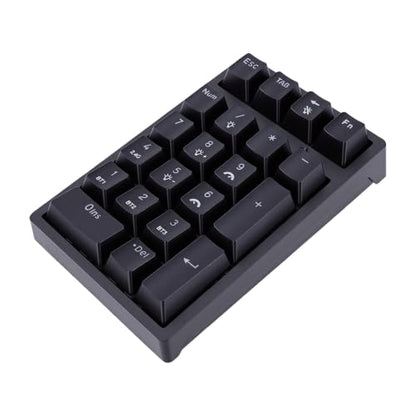 PUSOKEI Wireless Number Pads, Bluetooth Mechanical Numeric Keypad with RGB Light, Mini Portable Financial Accounting Rechargeable Numeric Pad for Laptop, PC