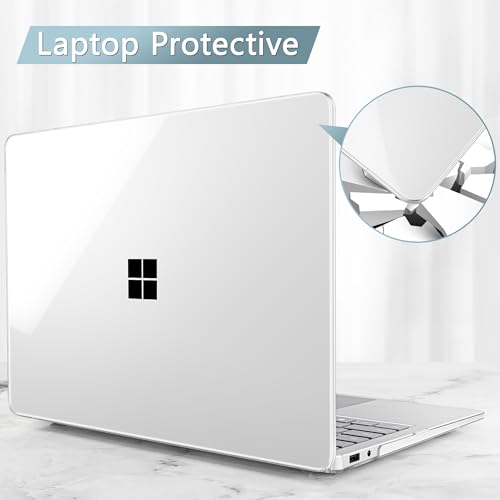 Mektron Clear Case for 2025 Microsoft Surface Laptop Windows 11 Copilot+ PC Surface Laptop 13 Inch Touchscreen Display Cover Fits Model 2095, Crystal Clear - color: Crystal Clear