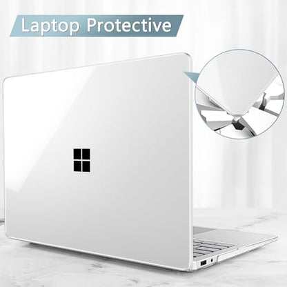Mektron Clear Case for 2025 Microsoft Surface Laptop Windows 11 Copilot+ PC Surface Laptop 13 Inch Touchscreen Display Cover Fits Model 2095, Crystal Clear - color: Crystal Clear