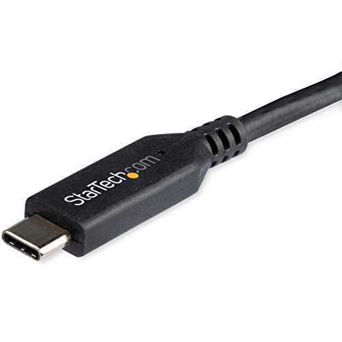 StarTech 3.3ft USB-C to DisplayPort 1.4 Cable, 8K 60Hz, HDR (CDP2DP141MB) | 5K, 4K, HBR3, DSC, 32.4Gbps, DP Alt Mode, USB-C/Thunderbolt 3, Latching DP Connector, 1m, USB-C/Thunderbolt 3 - size: 3.3 feet