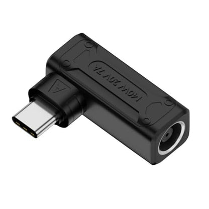 140W 100W DC Jack 7.9x5.4mm Input to USB-C Type-C Angled 90 Degree Power Plug Charge Adapter for Laptop Phone - style: 7.9x5.4mm 140W