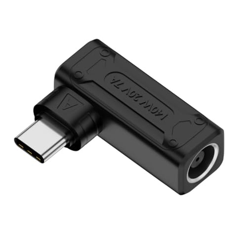 140W 100W DC Jack 7.9x5.4mm Input to USB-C Type-C Angled 90 Degree Power Plug Charge Adapter for Laptop Phone - style: 7.9x5.4mm 140W