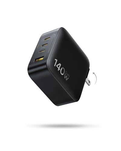 Baseus PD3.1 140W USB C Charger, PPS Fast Charger Type C, Fast Charging Block for MacBook Air/Pro, Pixelbook, iPad, iPhone 17/16 Series, Galaxy S25 Ultra and More | USB C Brick for MacBook Air/Pro, Pixelbook, iPad, iPhone 17/16/15 Series, Galaxy S25 Ultra
