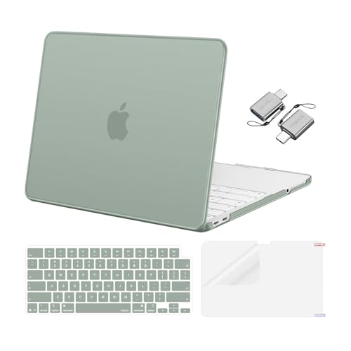 MOSISO Compatible with MacBook Neo Case 13 inch 2026 A3404, Antique Green | Crack & Scratch Resistant Cover Protective Ultra-Thin Hard Shell & Keyboard Cover & Screen Film & Type C - color: Antique Green